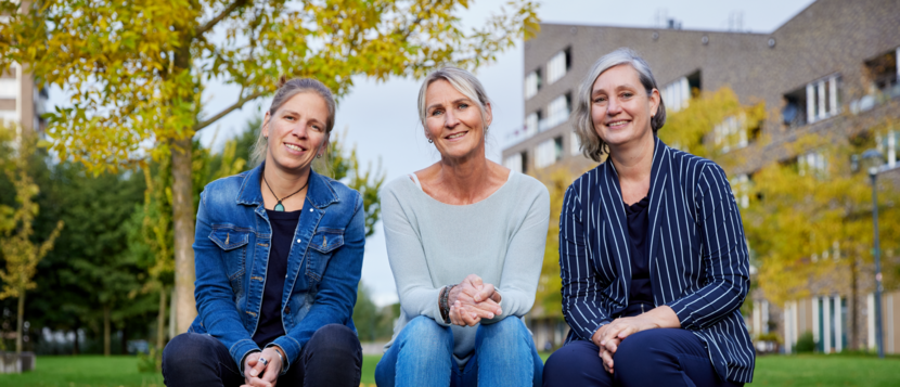 Marlot Bouwens, Mirjam Plantinga en Ellen Broersma.