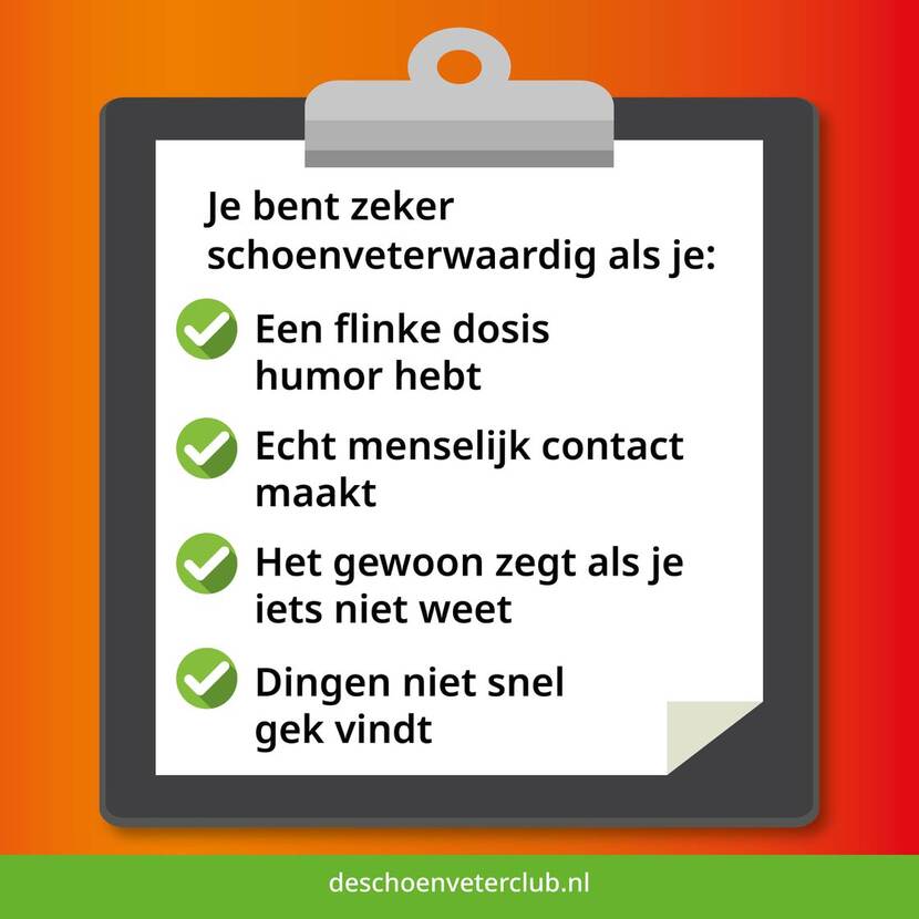 Afbeelding van checklist schoenveterclub