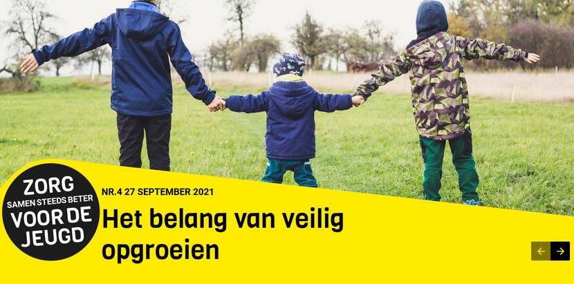 Afbeelding van online magazine Zorg voor de Jeugd - veilig opgroeien