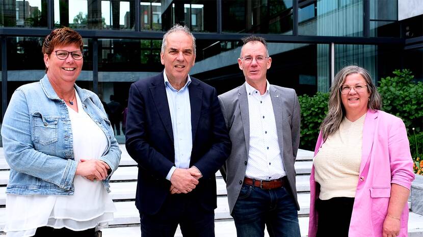 Afbeelding van geïnterviewden: Marjan Boertjes, Bob Roelofs, Gert-Jan van Vorst en Kirsten von Piekartz