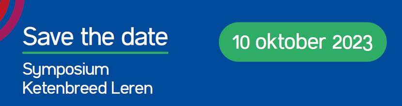 Afbeelding van de save the date voor het symposium ketenbreed leren