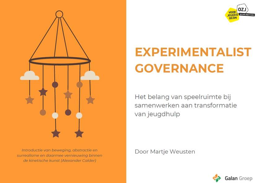 Cover van het Whitepaper over Experimentalist Governance van Martje Weusten