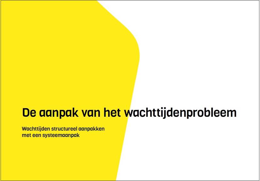 Afbeelding van de publicatie Aanpak wachttijden