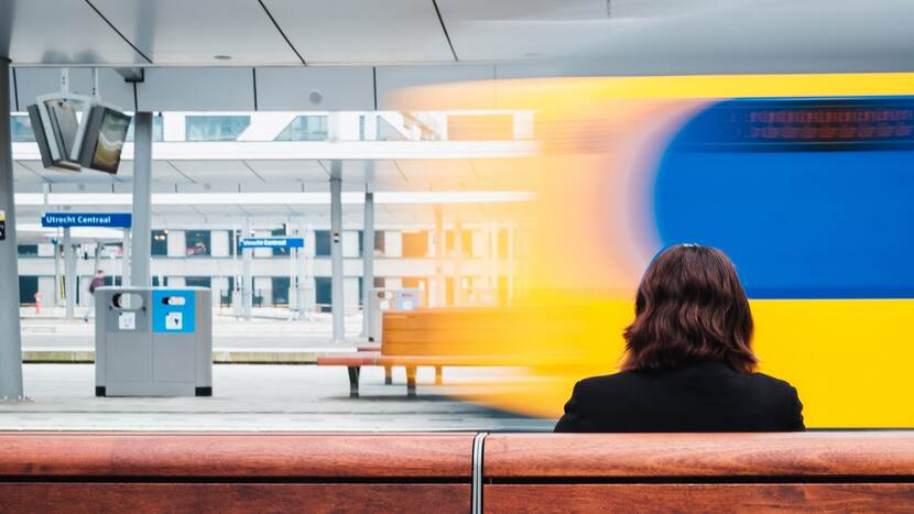 Afbeelding van jongere op station Utrecht Centraal