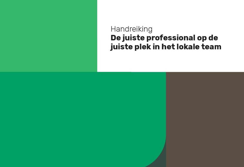 Afbeelding van handreiking juiste professional op de juiste plek