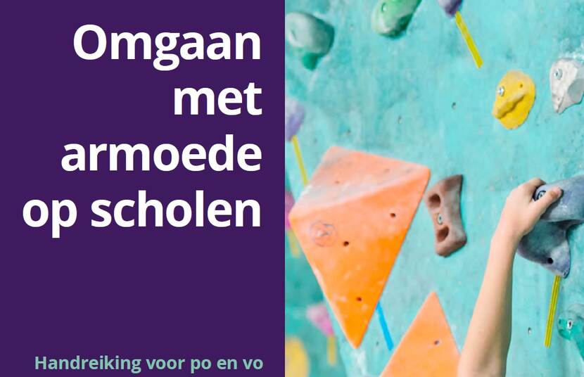 Afbeelding van de handreiking Omgaan met armoede op scholen